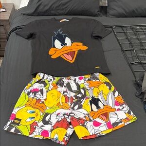 Warner Bros. Men’s set - Black and Multicolor Daffy Duck